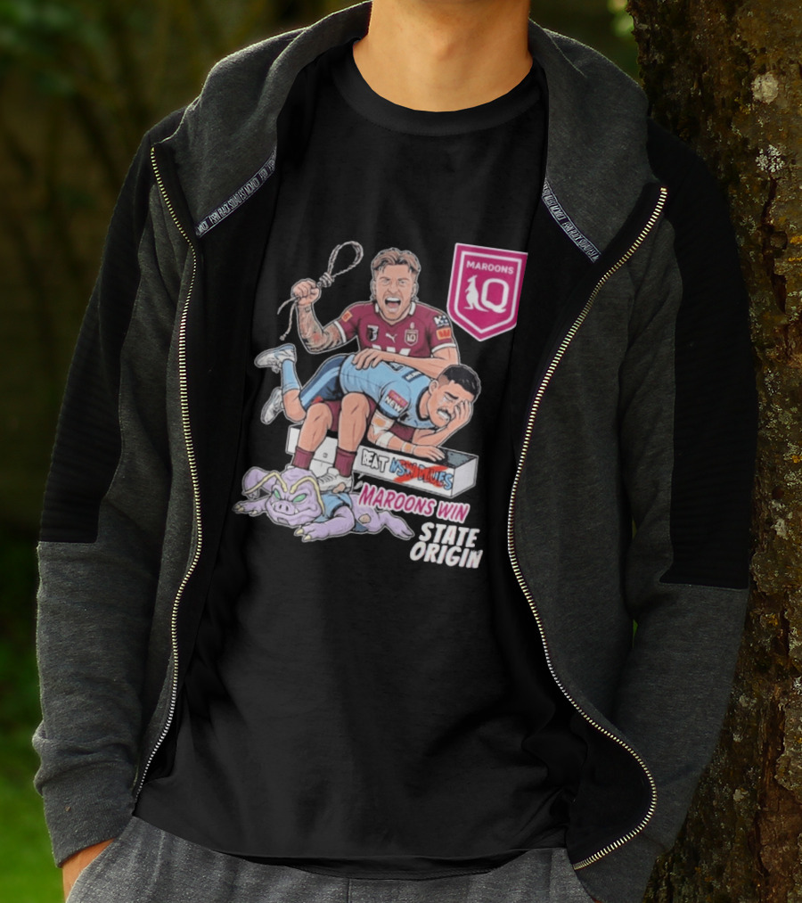 Queensland Maroons Win Over Nsw Blues State Origin Victory T-Shirt