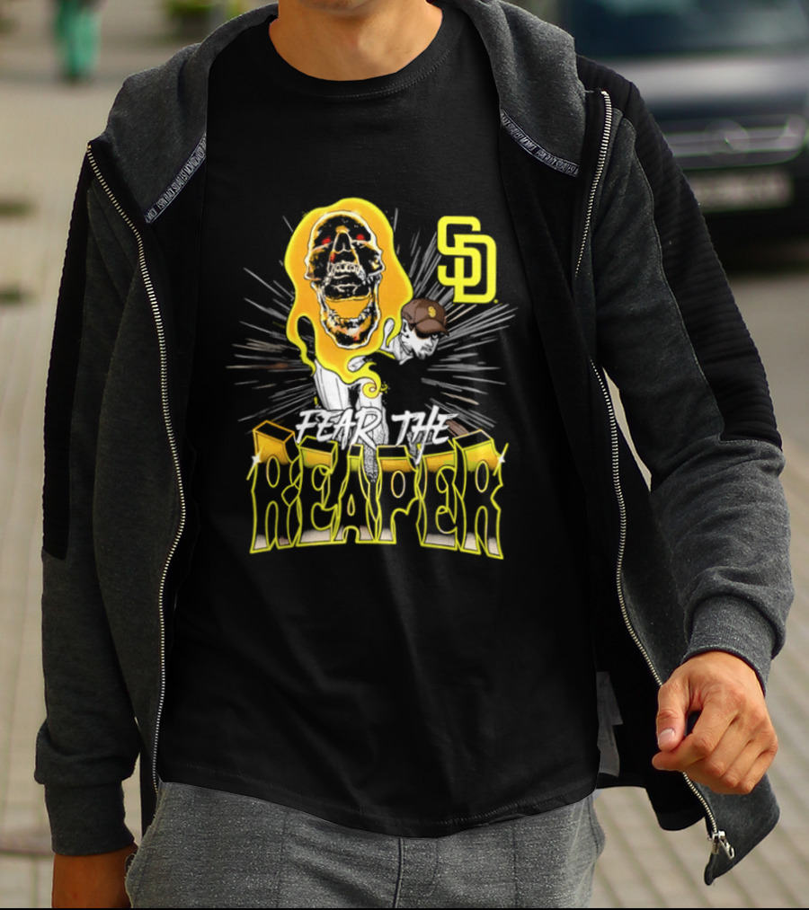 San Diego Padres Fear The Reaper Mason Miller SD Baseball T-Shirt