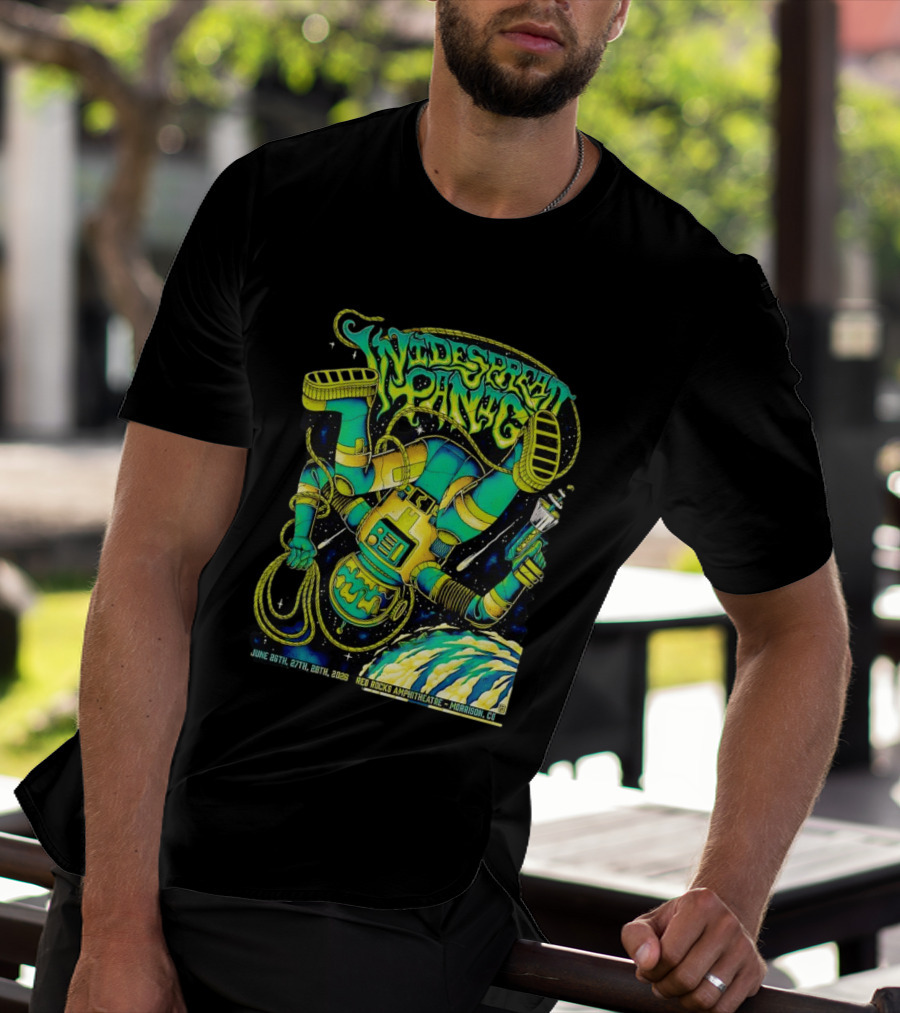 Widespread Panic Astronaut June 26 28 2026 Red Rocks Amphitheatre Morrison CO T-Shirt