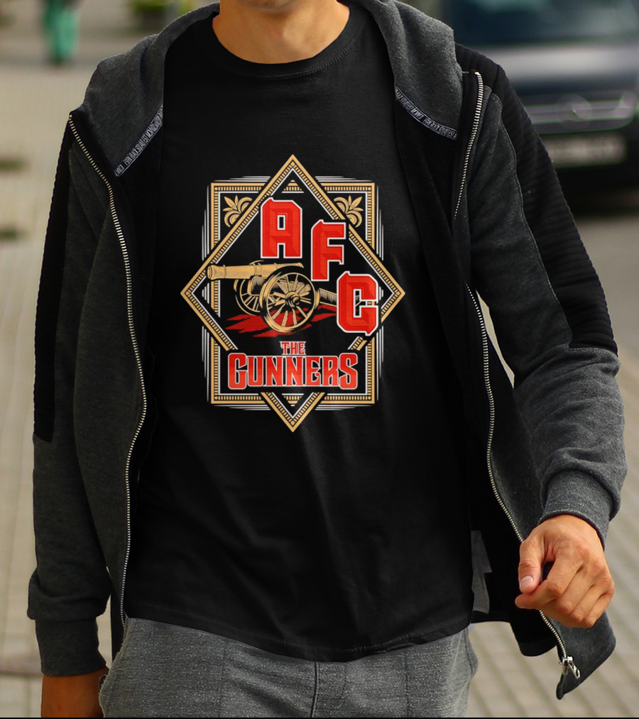AFC The Gunners Football Cannon Crest T-Shirt