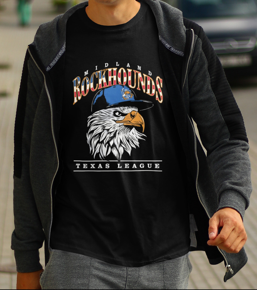 Midland Rockhounds Texas League Eagle Baseball Team T-Shirt