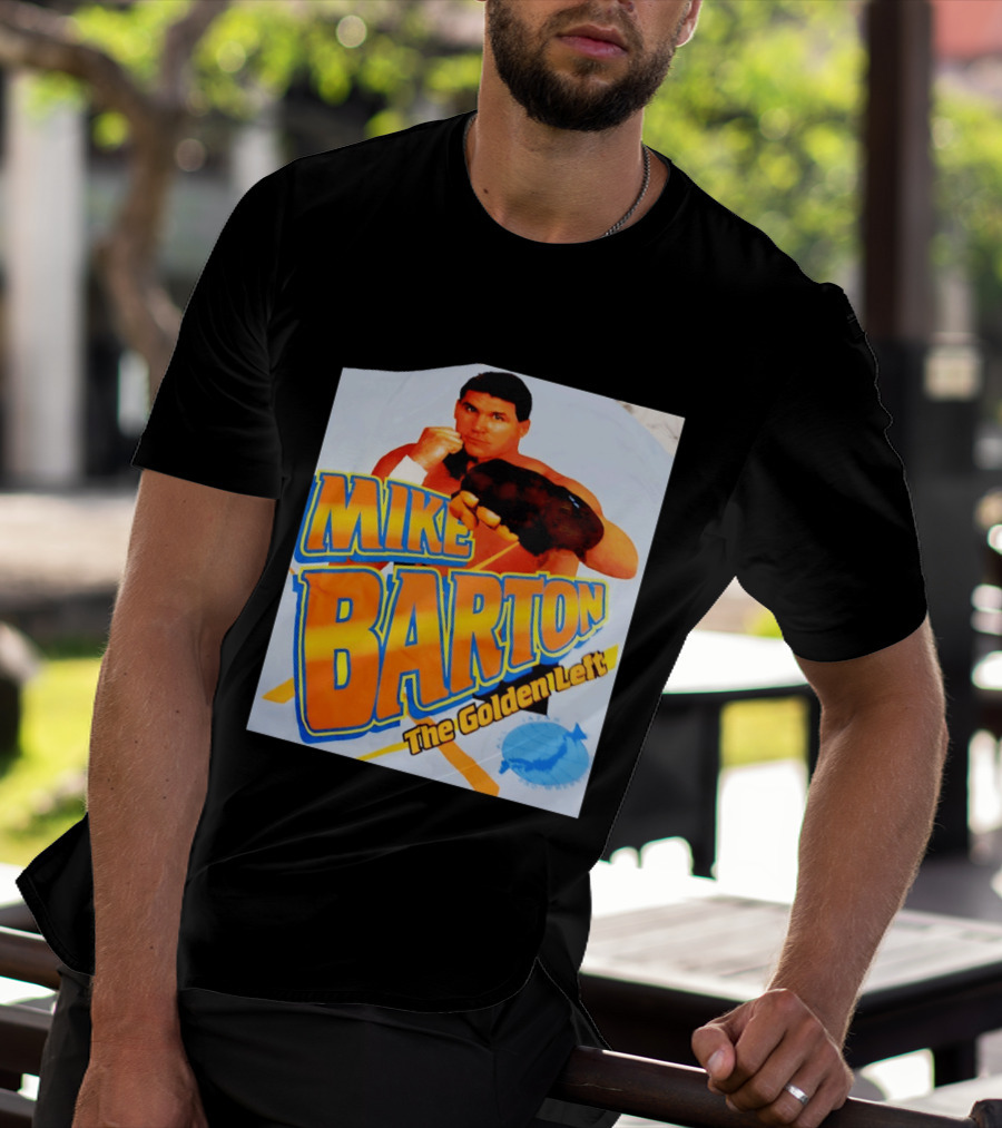 Mike Barton The Golden Left Boxer Retro Sports T-Shirt