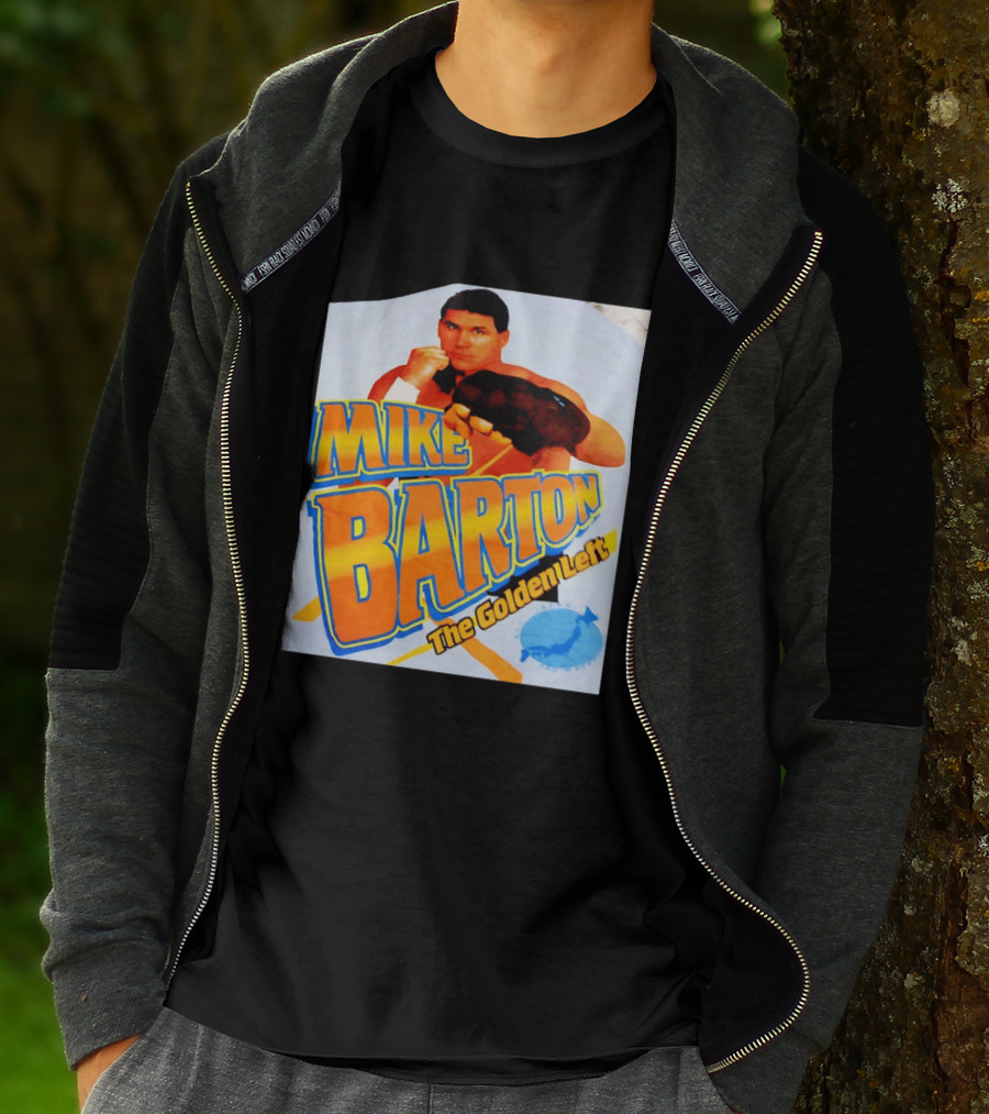 Mike Barton The Golden Left Boxer Retro Sports T-Shirt