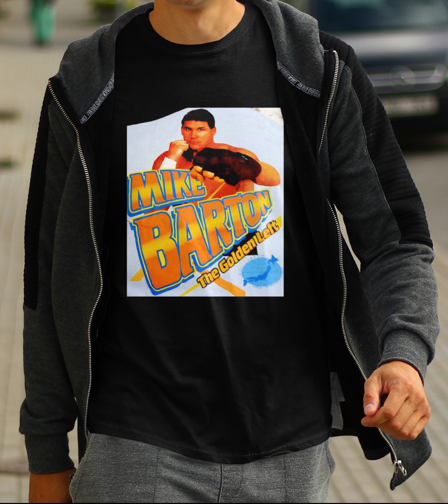 Mike Barton The Golden Left Boxer Retro Sports T-Shirt