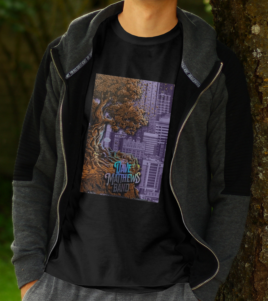 Dave Matthews Band Kansas City June 24 2026 Concert Tree Skyline T-Shirt