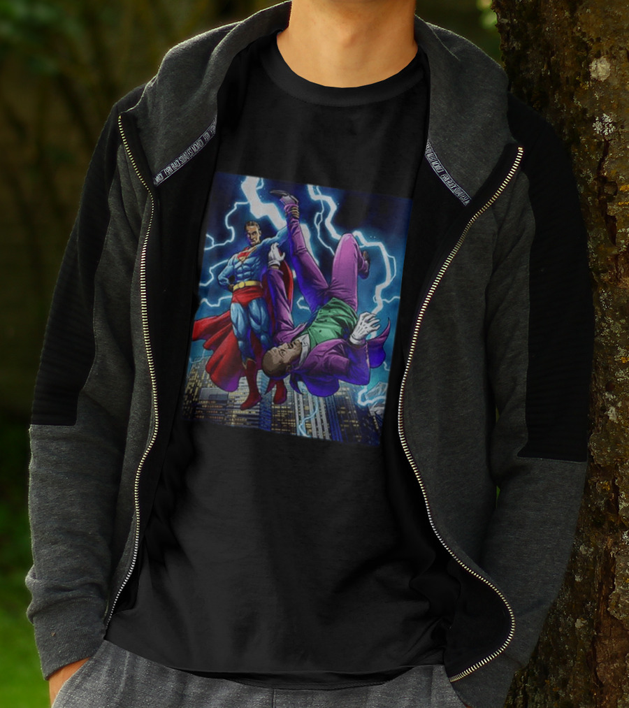 Shai Gilgeous Alexander Thunder Vs Joker And Denver Superhero Clash T-Shirt
