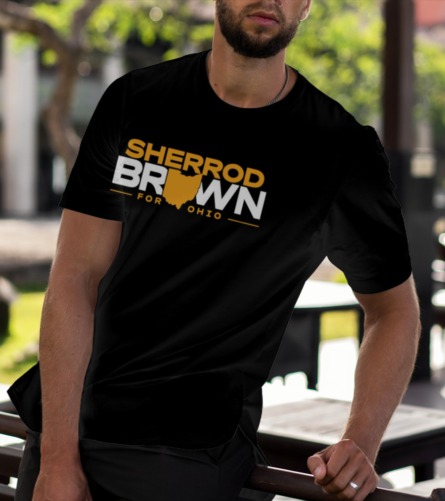 Sherrod Brown Ohio Map Support T-Shirt
