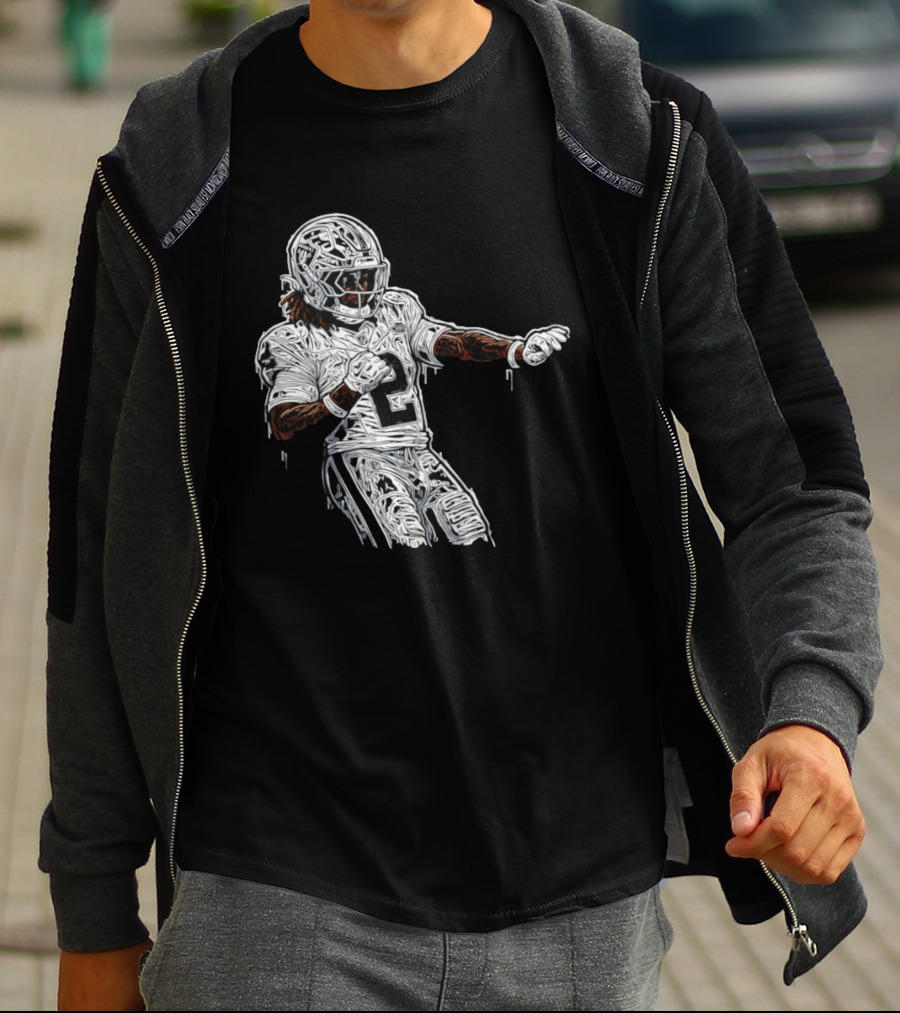 Las Vegas Raiders Ashton Jeanty 2 Football Player T-Shirt