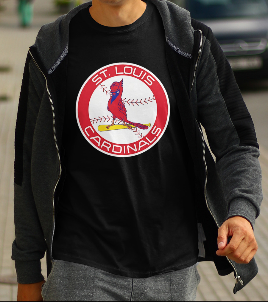 St. Louis Cardinals 2026 Baseball Bird Bat Red Circle T-Shirt