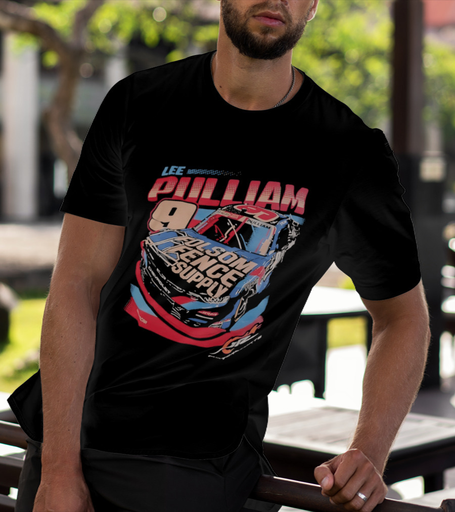 Lee Pulliam 9 Chevrolet NASCAR Folsom Fence Supply Racing T-Shirt