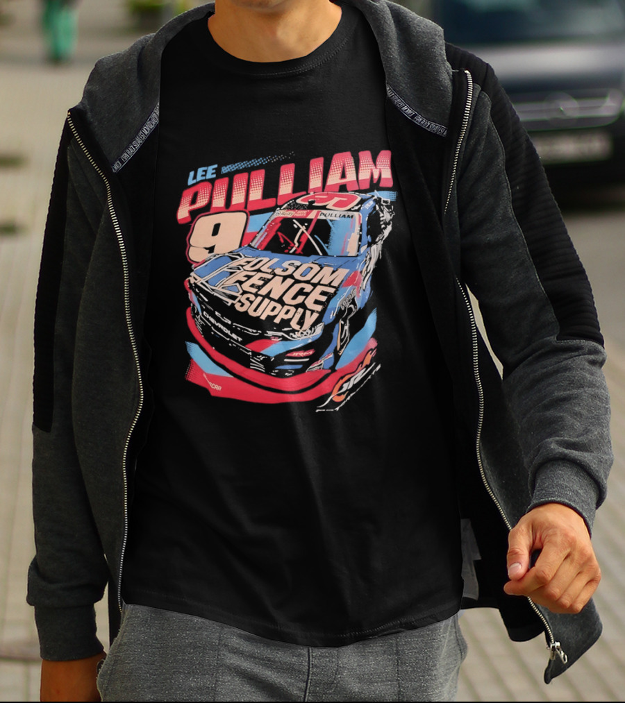 Lee Pulliam 9 Chevrolet NASCAR Folsom Fence Supply Racing T-Shirt