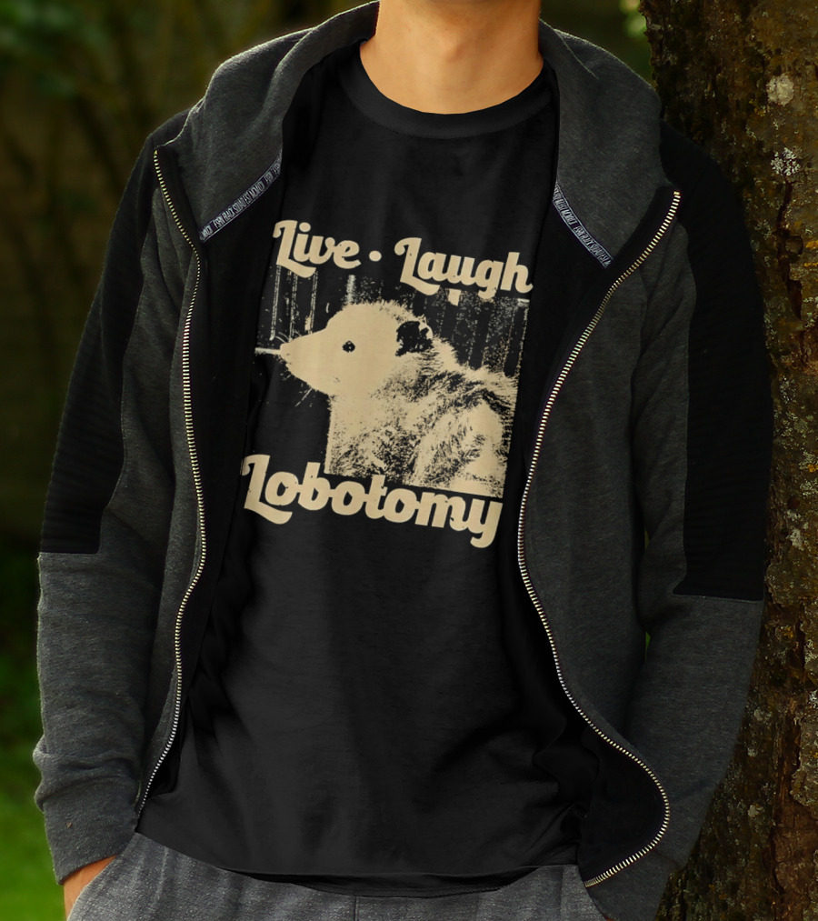Live Laugh Lobotomy Rat And Brain Surgery Humor T-Shirt