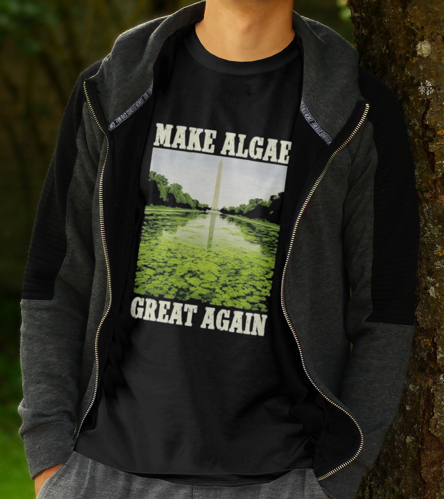 Make Algae Great Again Lincoln Memorial Reflecting Pool Washington Monument T-Shirt