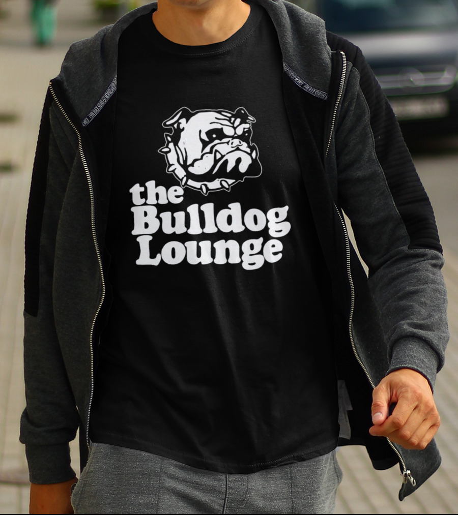 The Bulldog Lounge Dog Lover Bar Pub T-Shirt