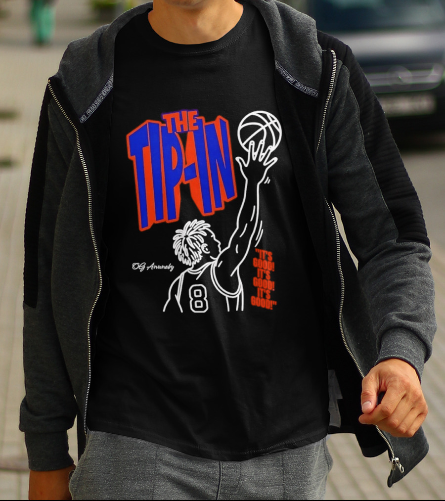 The Tip In OG Anunoby New York Knicks 2026 NBA Champs Basketball Player 8 T-Shirt