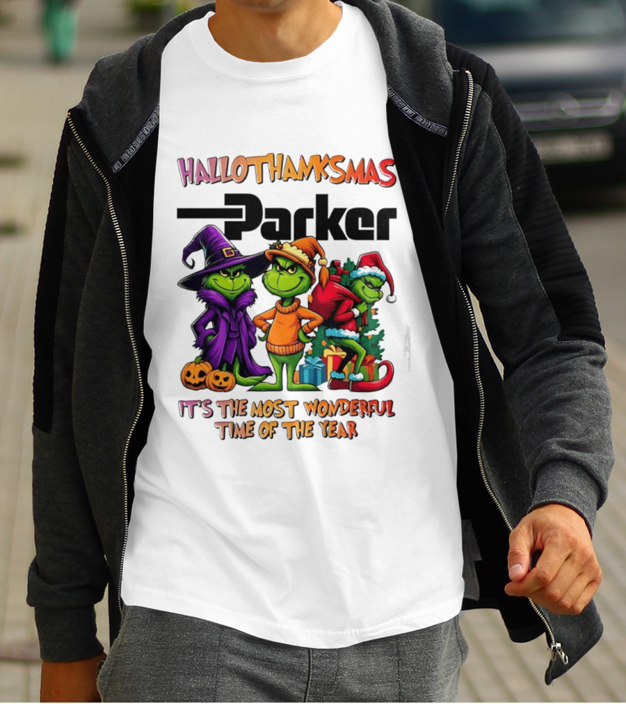 HalloThanksMas Grinch Parker It's The Most Wonderful Time Of The Year 2025 T-Shirt