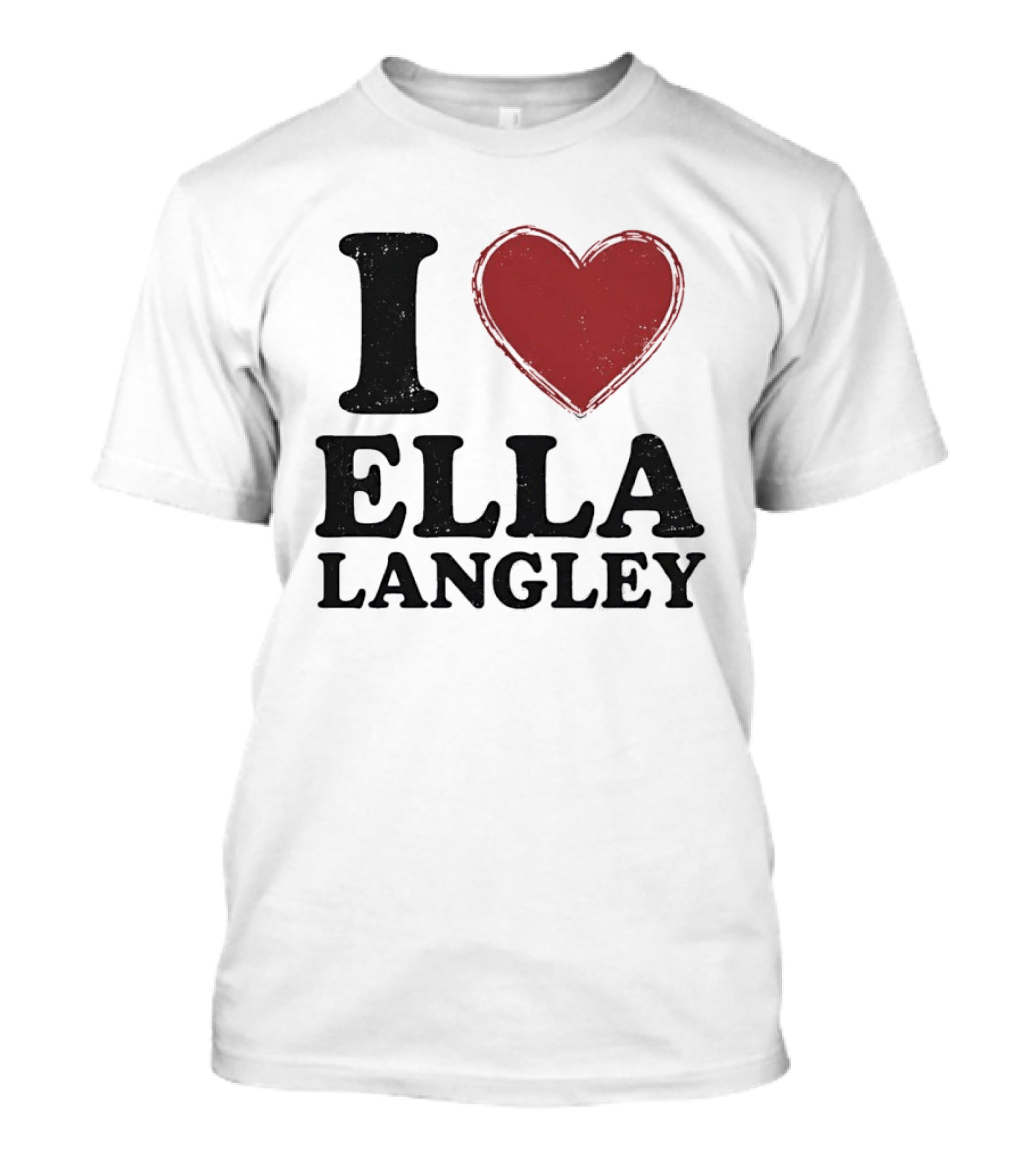 Ella Langley I Love Design Bold Heart T-Shirt