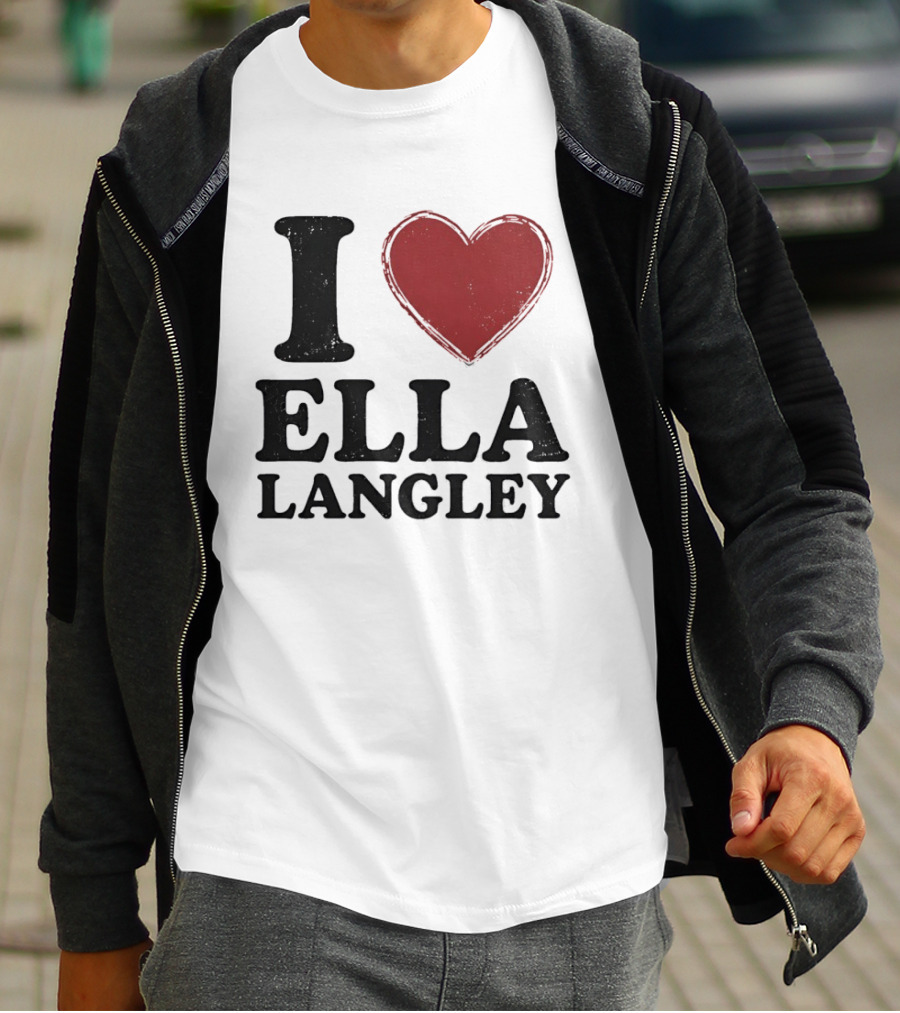 Ella Langley I Love Design Bold Heart T-Shirt
