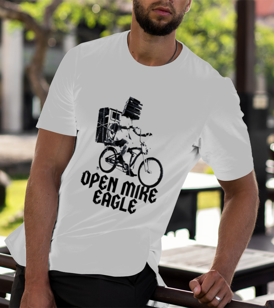 Open Mike Eagle Bicycle Art Hip Hop Alternative Rap T-Shirt