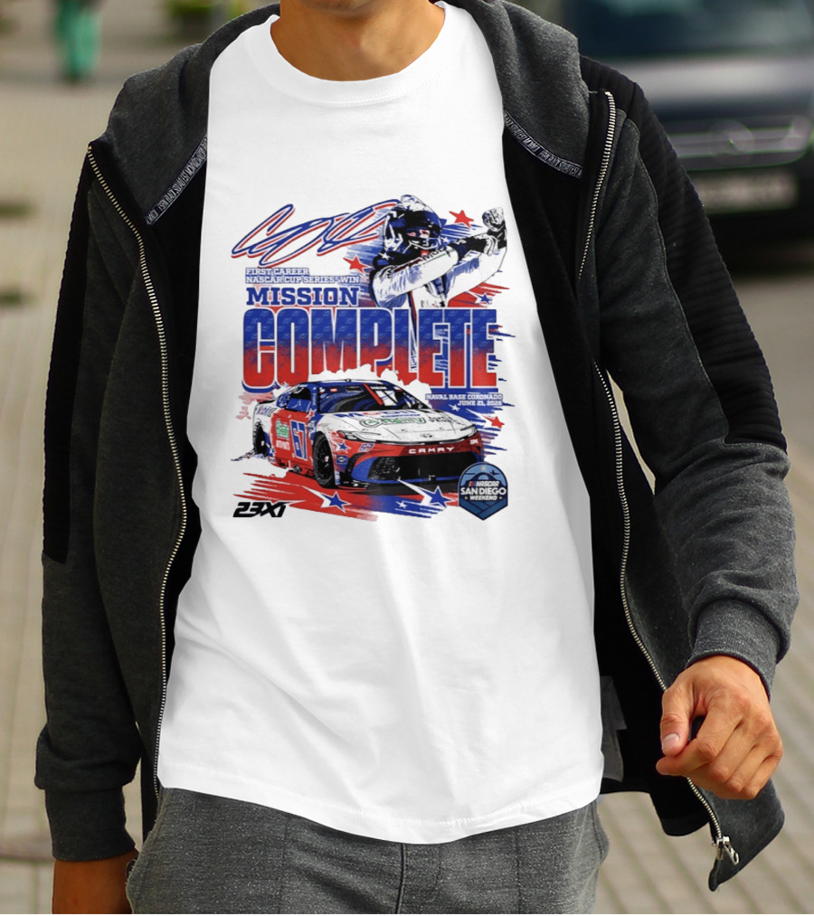 NASCAR San Diego 2023 First Career Cup Series Win Mission Complete T-Shirt