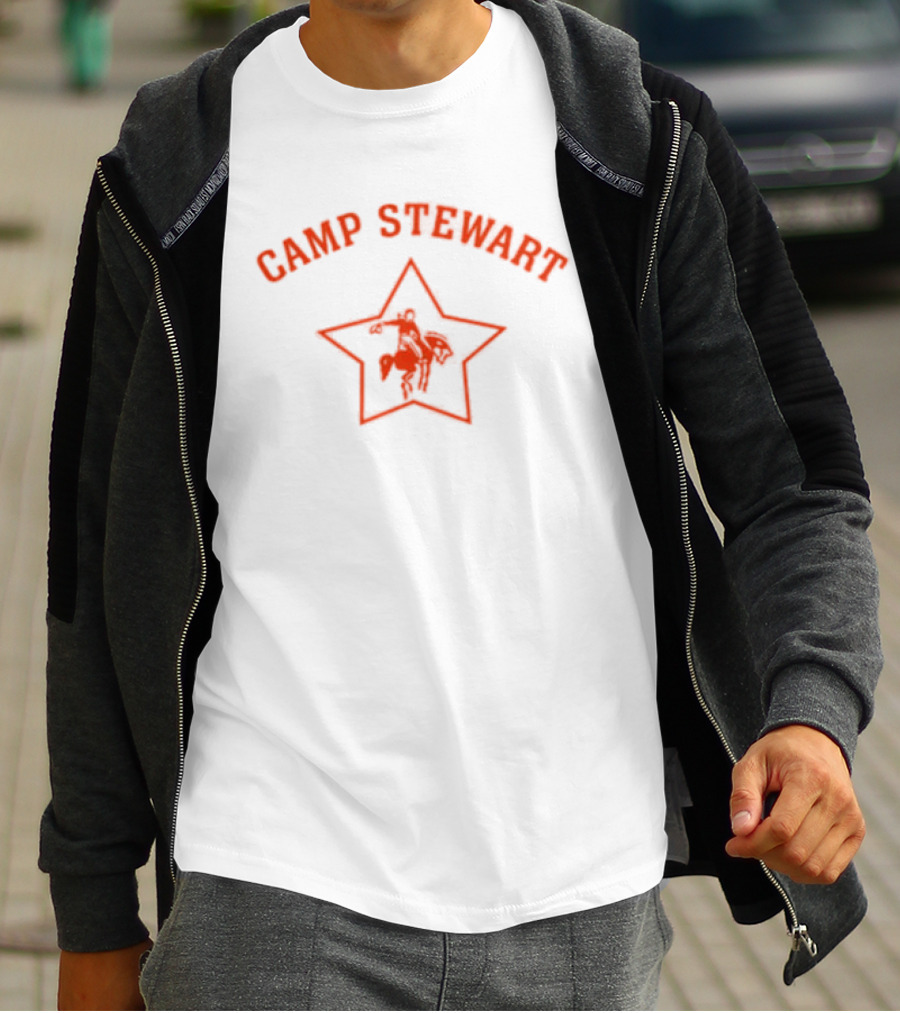 Camp Stewart Star Design With Horse T-Shirt
