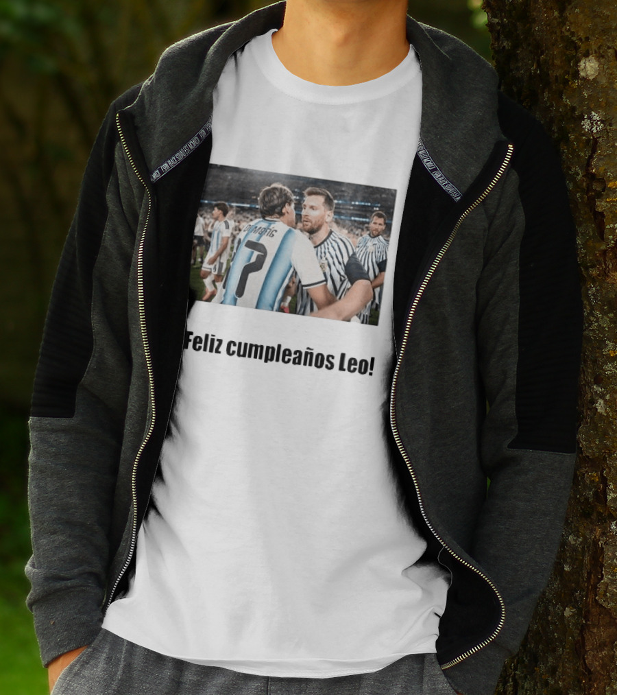 Lionel Messi 39th Birthday Argentina Feliz Cumpleaños Leo Di María Celebration T-Shirt