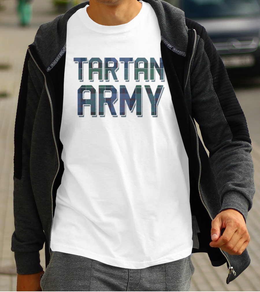 Tartan Army Scotland Fans Clan Plaid T-Shirt