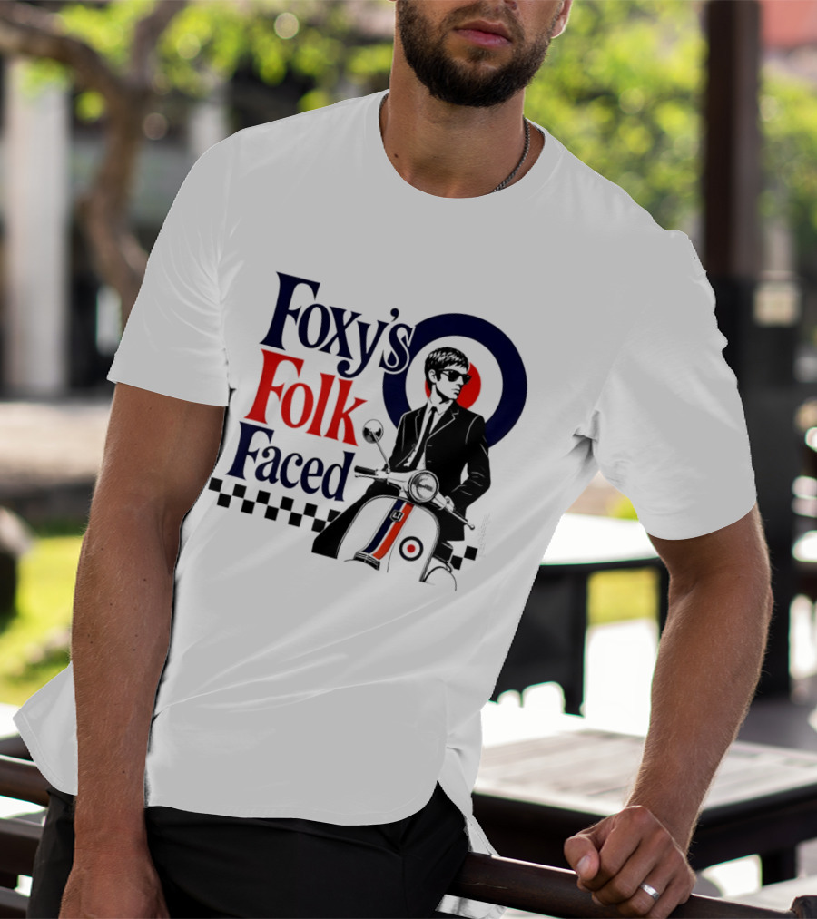 Foxy's Folk Faced Mod Scooter T-Shirt