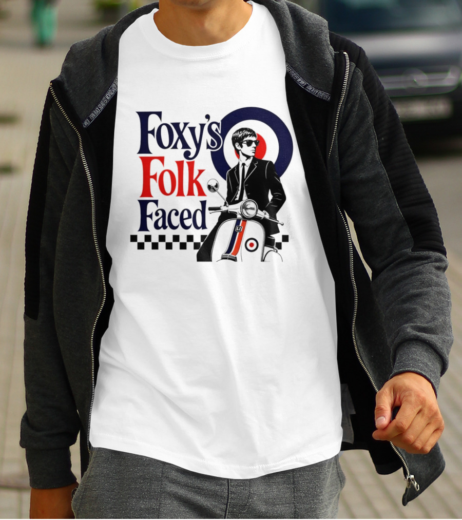 Foxy's Folk Faced Mod Scooter T-Shirt