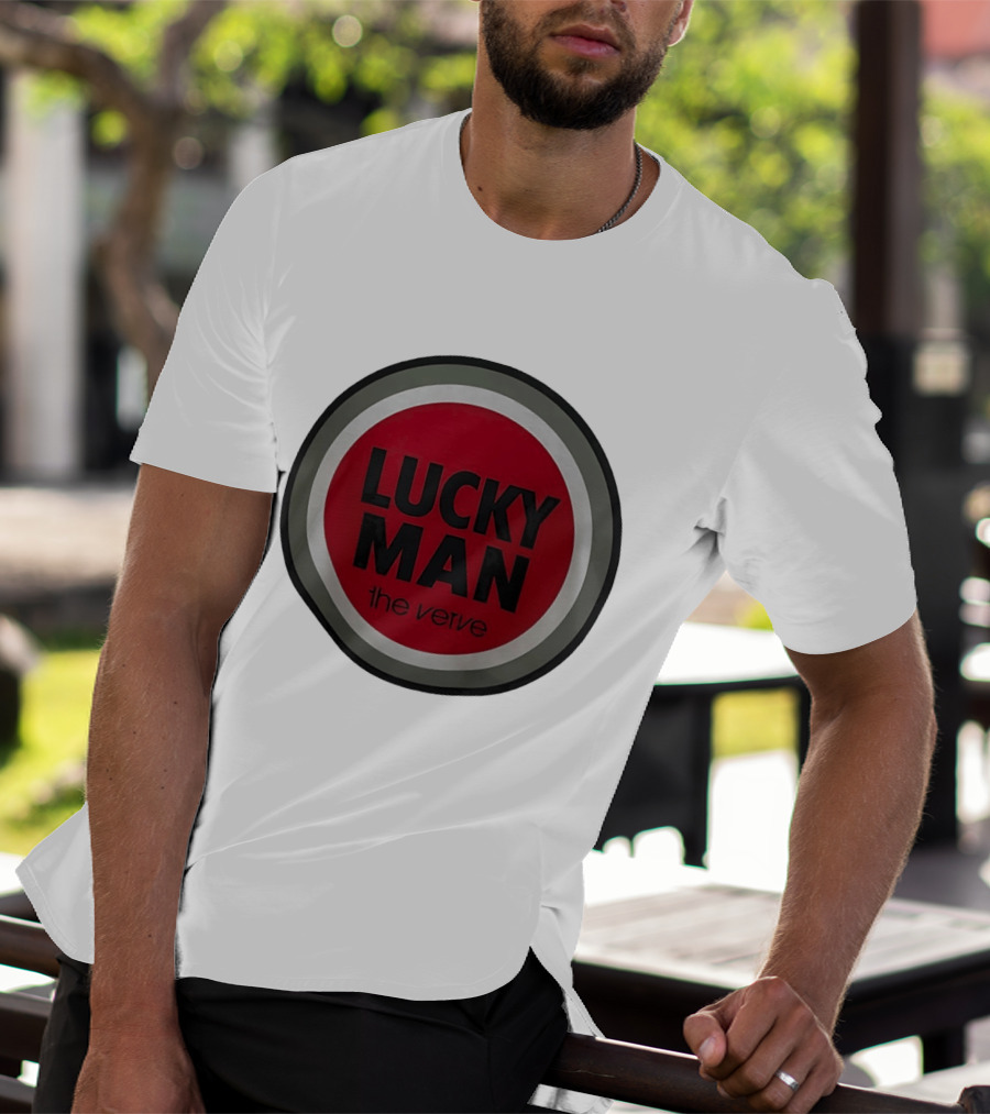 The Verve Lucky Man Red Circle T-Shirt