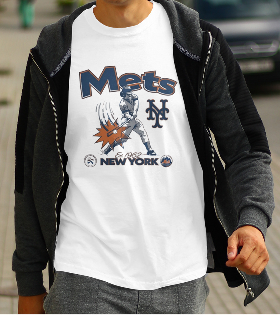 Mets New York Est 1962 Baseball Club National League Centennial 1876 1976 T-Shirt
