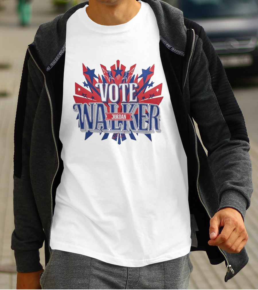 Vote Walker Jordan Patriotic Stars And Stripes T-Shirt