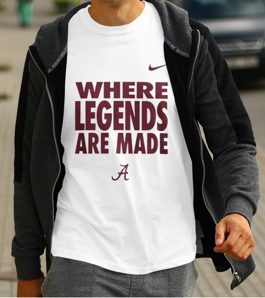 Alabama Crimson Tide Nike Where Legends Are Made T-Shirt