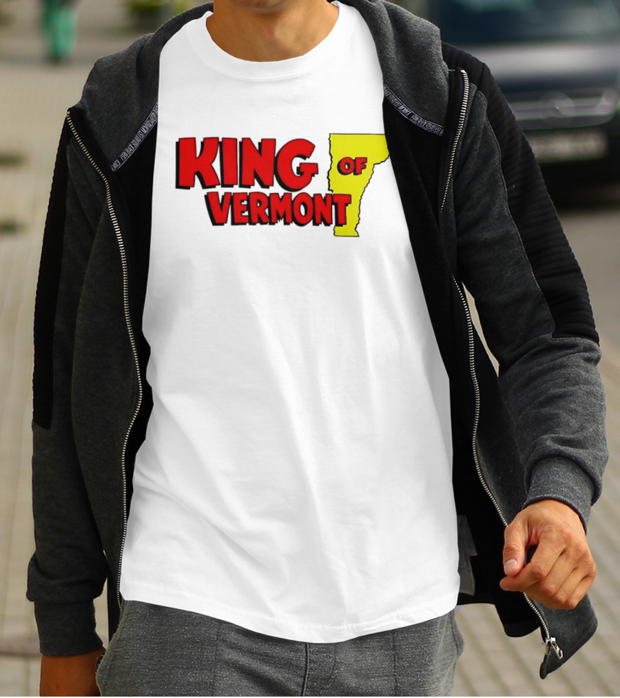 KING OF VERMONT Map T-Shirt