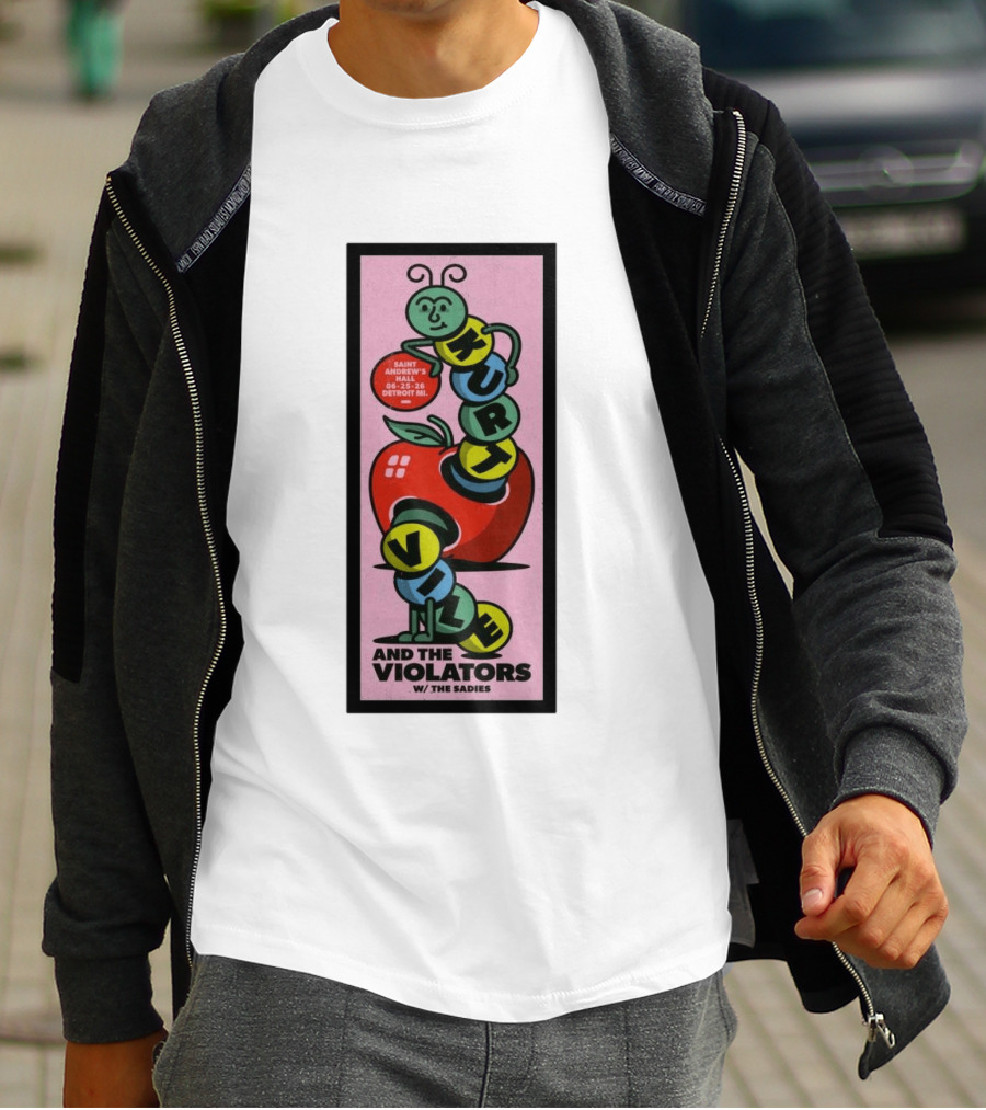 Kurt Vile And The Violators June 25 2026 Saint Andrew's Hall Detroit MI With The Sadies T-Shirt