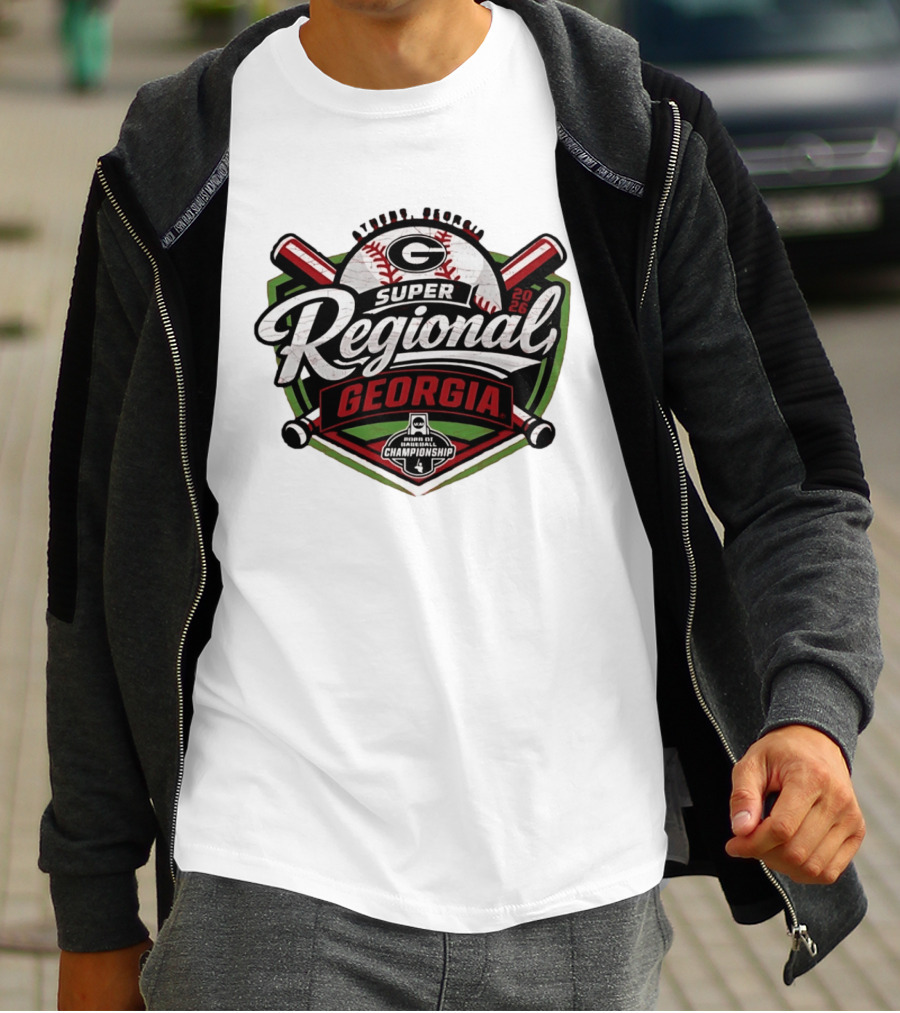Georgia Bulldogs Baseball Super Regional Championship Athens 2026 T-Shirt