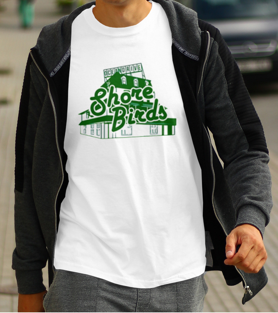 Jason Kelce Oceandrive Shore Birds Building T-Shirt