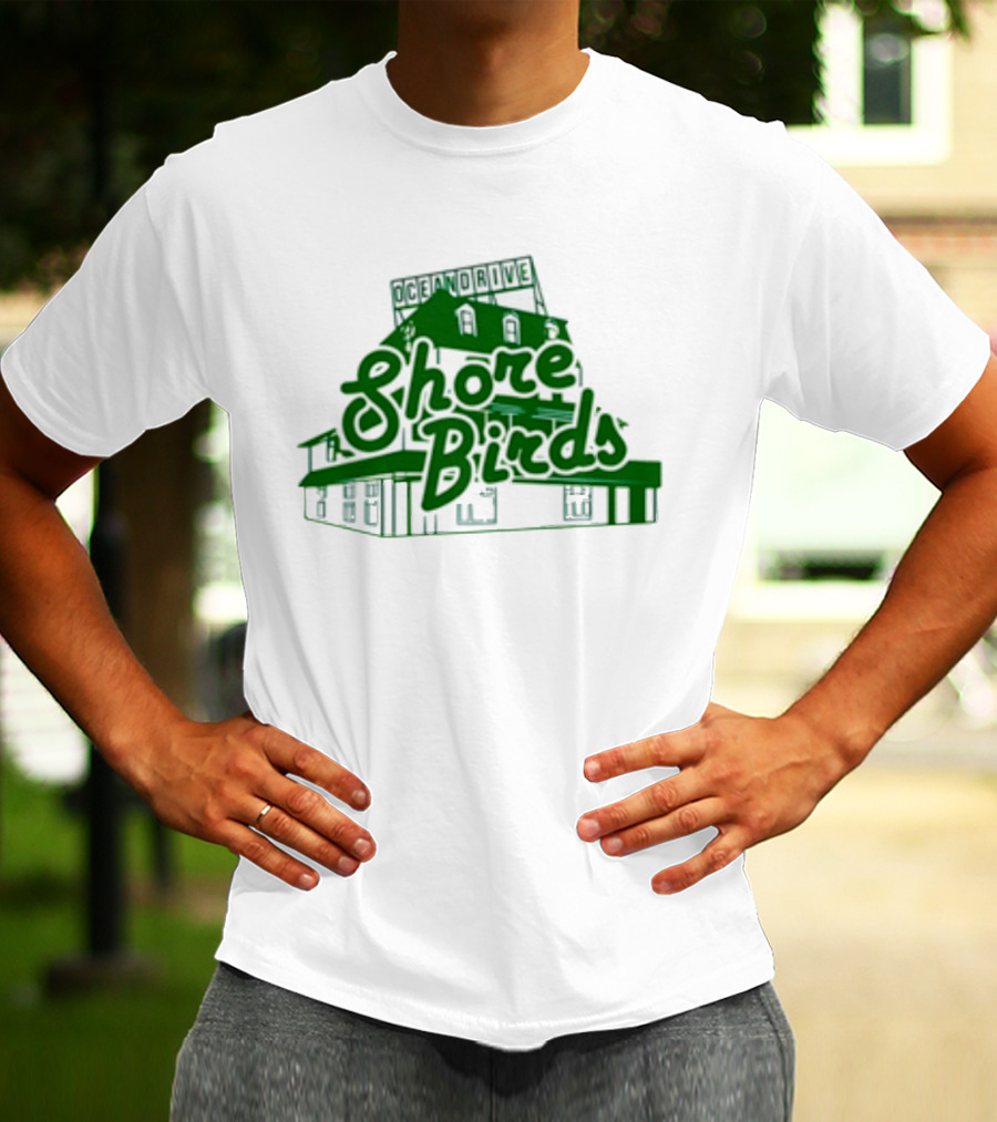 Jason Kelce Oceandrive Shore Birds Building T-Shirt