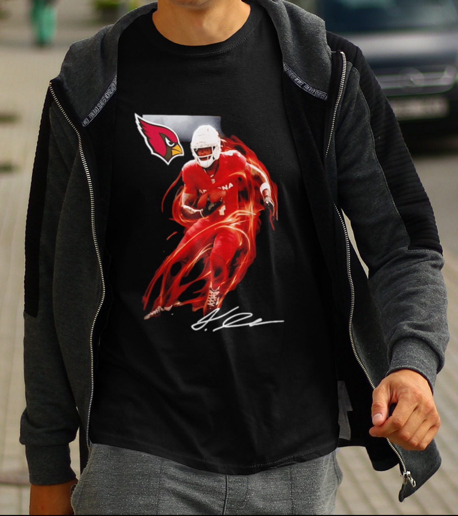 Arizona Cardinals Jeremiyah Love Legacy Rookie Football Player Signature Flame T-Shirt