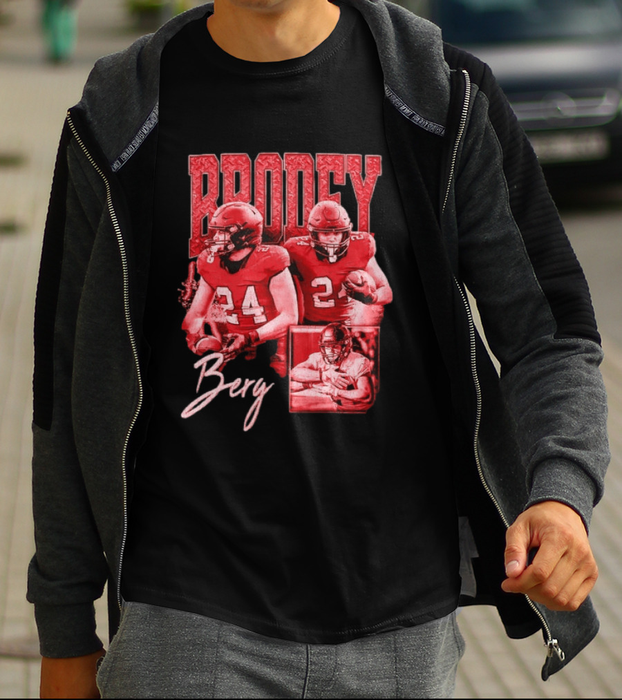 Brodey Berg Football 24 Player Athlete Sports T-Shirt