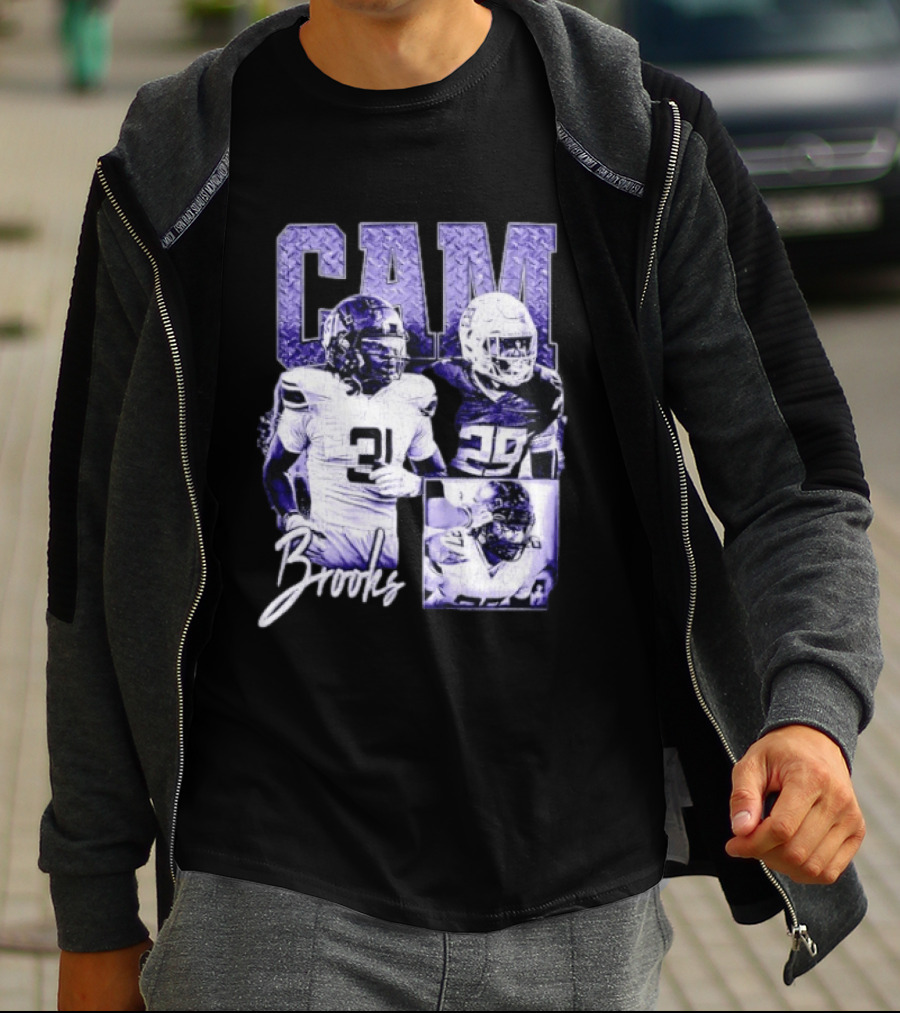 Cam Brooks Texas Longhorns Football NCAA Player Collage 31 29 T-Shirt