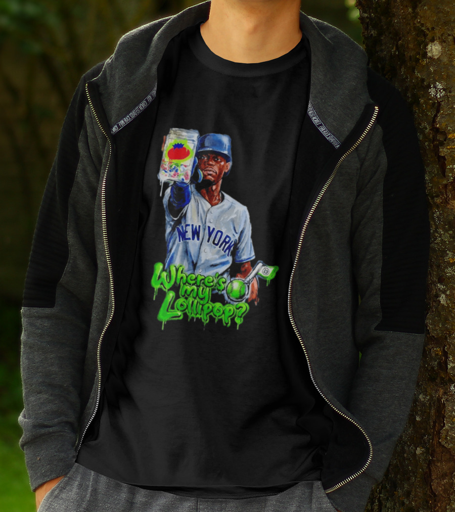 Where's My Lollipop New York Yankees Baseball 2026 T-Shirt