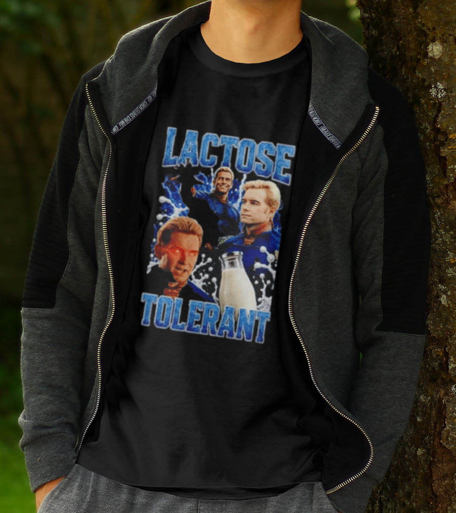 Lactose Tolerant Homelander Milk Meme T-Shirt
