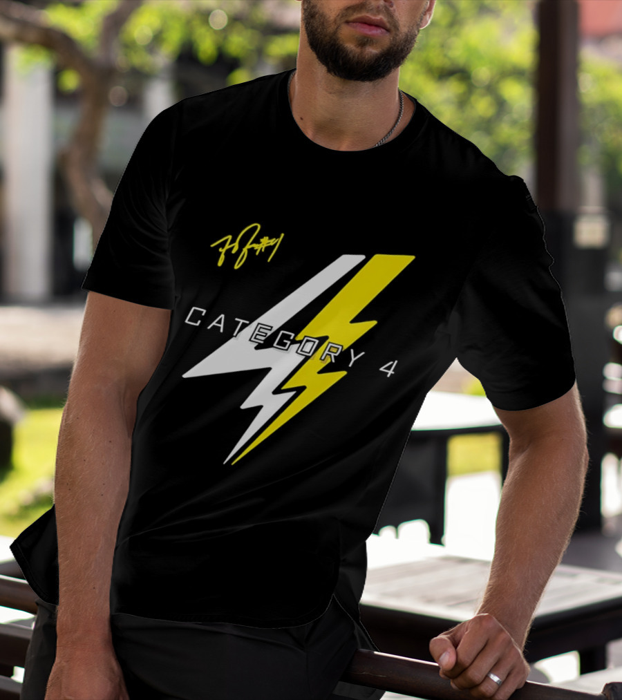 LSU Tigers Flau'jae Johnson Category 4 Lightning Bolt Signature T-Shirt