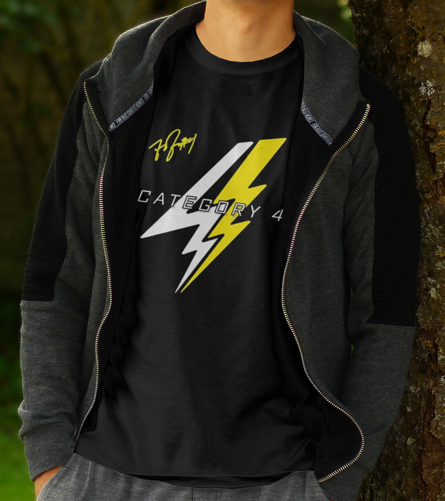 LSU Tigers Flau'jae Johnson Category 4 Lightning Bolt Signature T-Shirt