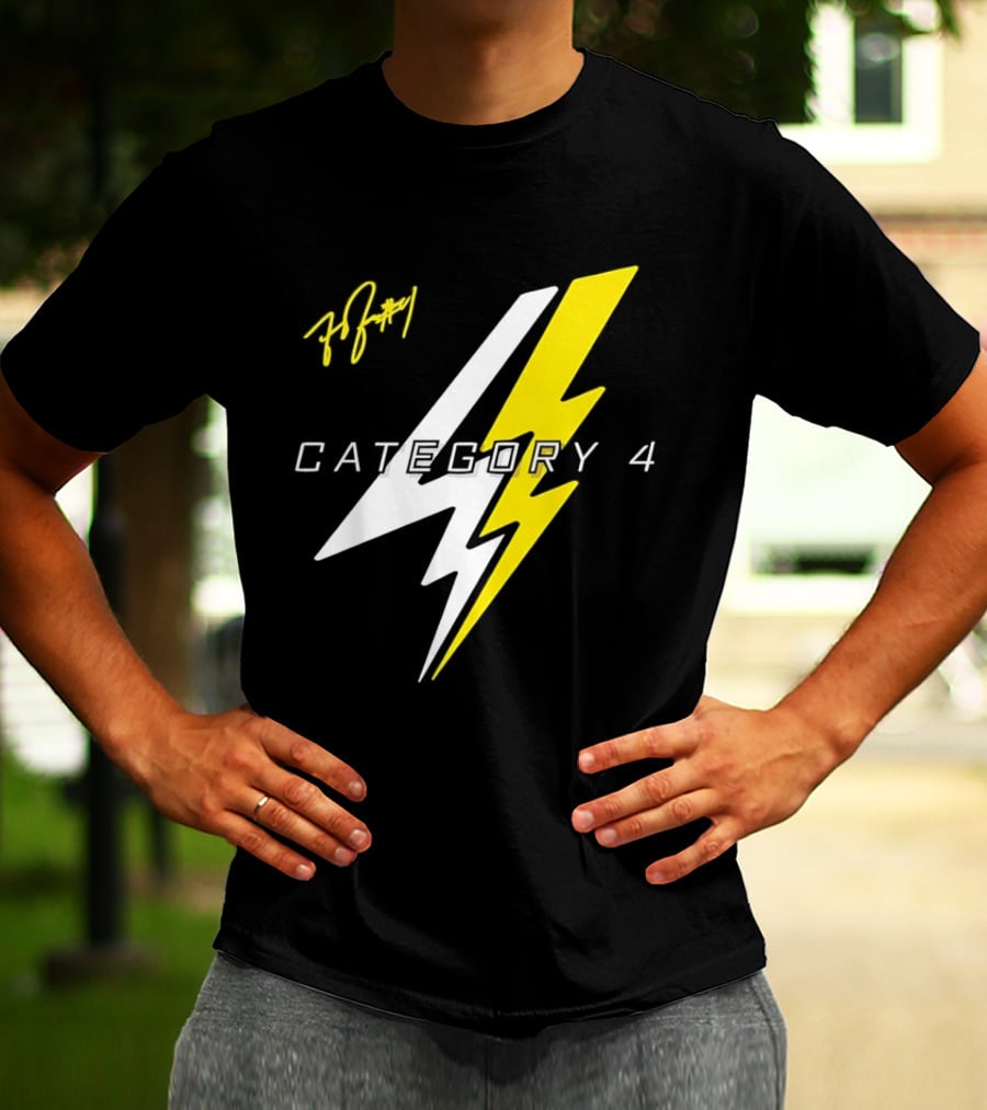 LSU Tigers Flau'jae Johnson Category 4 Lightning Bolt Signature T-Shirt