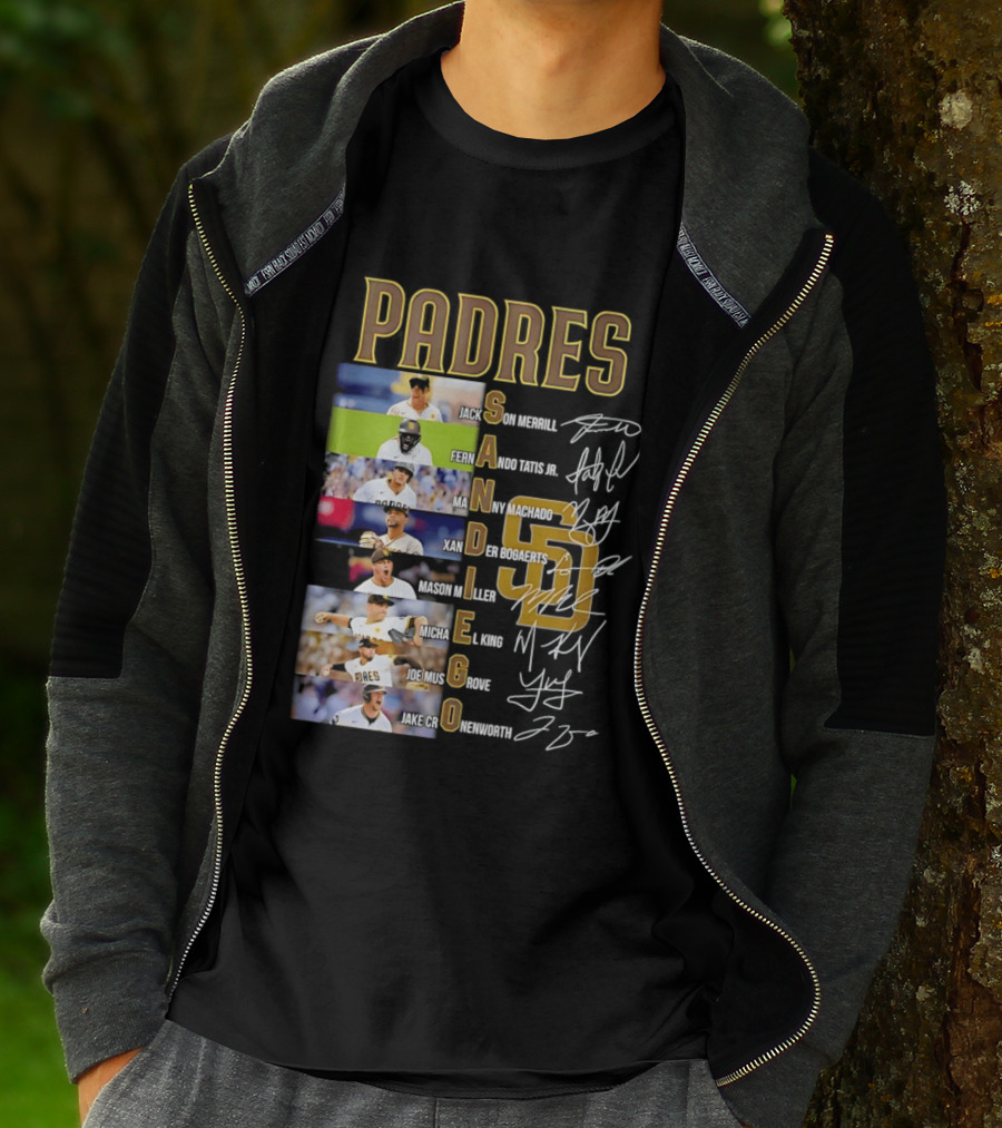 San Diego Padres Fernando Tatis Jr Manny Machado Xander Bogaerts Joe Musgrove Baseball T-Shirt