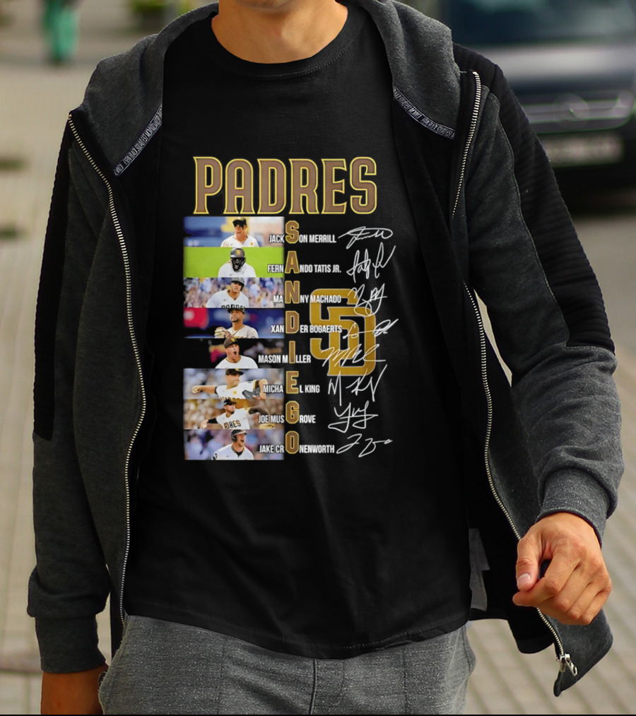 San Diego Padres Fernando Tatis Jr Manny Machado Xander Bogaerts Joe Musgrove Baseball T-Shirt