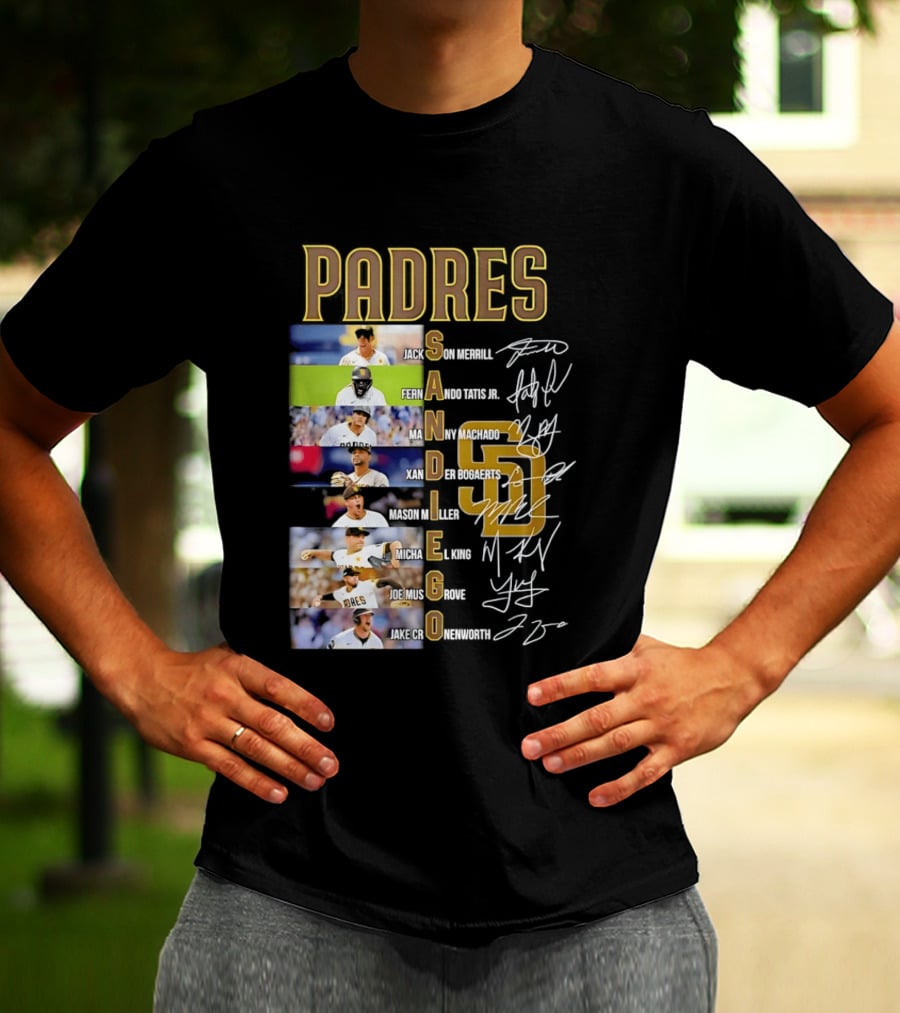 San Diego Padres Fernando Tatis Jr Manny Machado Xander Bogaerts Joe Musgrove Baseball T-Shirt