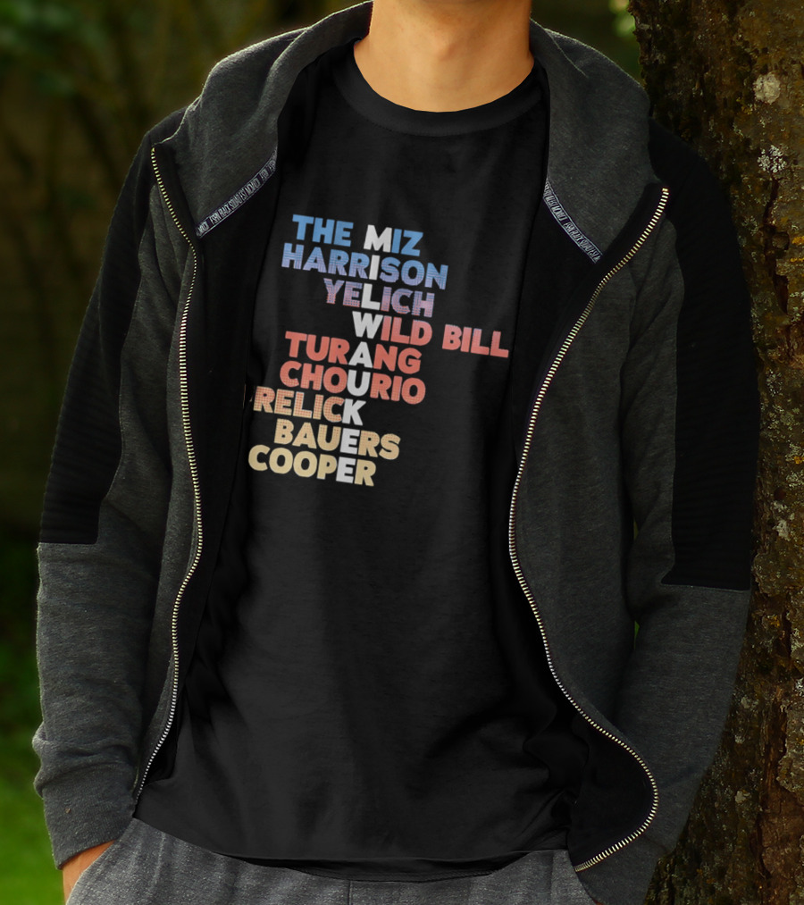 Milwaukee Brewers 2026 Roster Names The Miz Harrison Yelich Wild Bill Turang Chourio Frelick Bauers Cooper T-Shirt